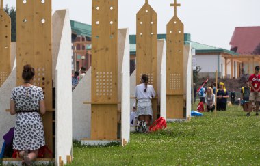  Hacılar bölge uzlaşma, İlahi rahmet Lagiewniki Kutsal içinde. WYD katılımcılar için 50'den fazla confessionals itiraf etmek mümkün olacak. Cracow Polonya