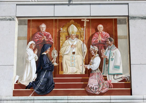 Das zentrum von papst john paul ii. Krakau, lagiewniki, polen — Stockfoto