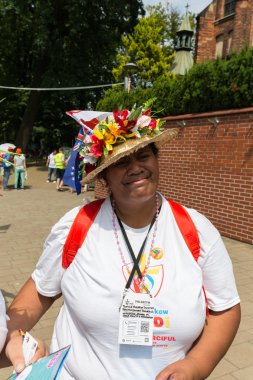  Dünya Gençlik günü 2016 - hacılar Cook Adası İlahi rahmet Lagiewniki kutsal. Krakov, Polonya