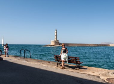 chania, Yunanistan, Girit Adası Venedik deniz feneri