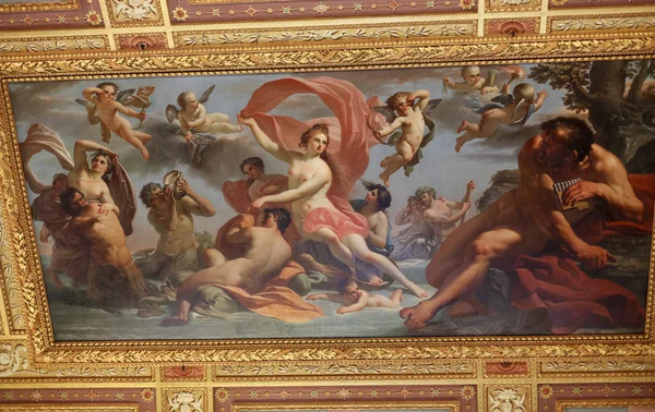 Pittura d'arte del soffitto a Villa Borghese, Roma, Italia — Foto Stock