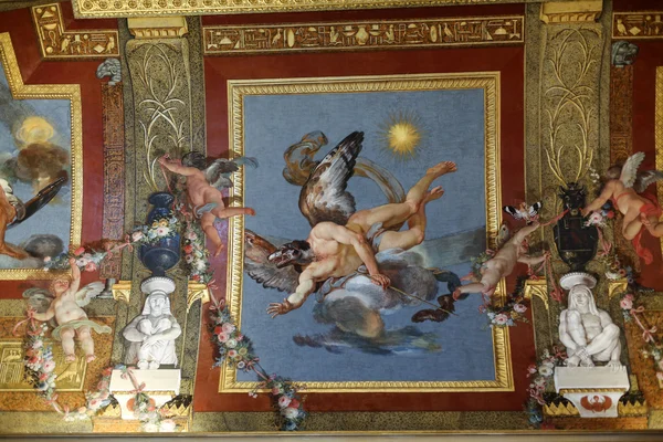 Kunst schilderij van plafond in Villa Borghese, Rome, Italië — Stockfoto