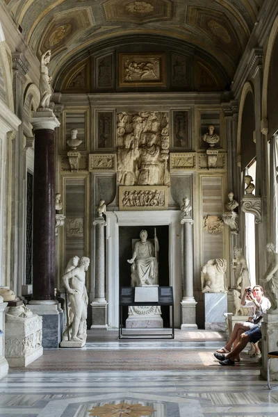 Marmeren beeldhouwwerk in Galleria Borghese, Rome, Ital — Stockfoto