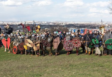  Kimliği belirsiz Rekawka - Lehçe geleneği, katılımcıların Krakow Paskalya sonra Salı günü kutladı. Şu anda Festivali tarihi imar karakteri vardır