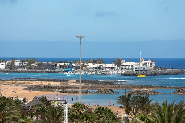 Марина в Калета-де-Фусте, Фуэртевентура, Канарские острова, Испания — стоковое фото