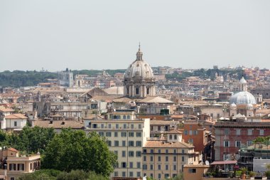 Roma Janiculum Hill, İtalya'nın görünümü