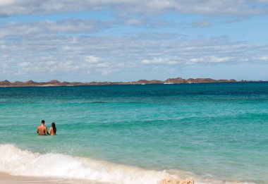 Corralejo kumsalda Fuerteventura, Kanarya Adaları