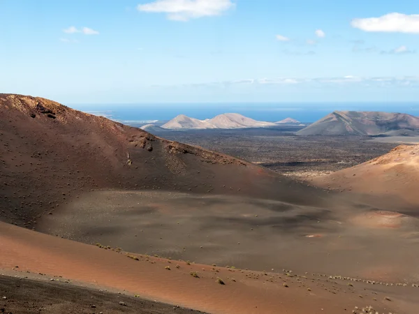 Nationalparken Timanfaya på Lanzarote, Kanarieöarna, — Stockfoto