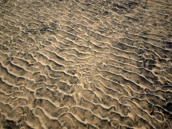 Motif de sable d'une plage en été — Photo