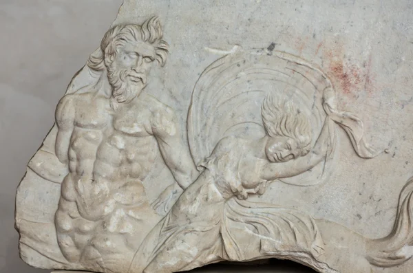Basrelief i Bad av Diocletianus i Rom — Stockfoto