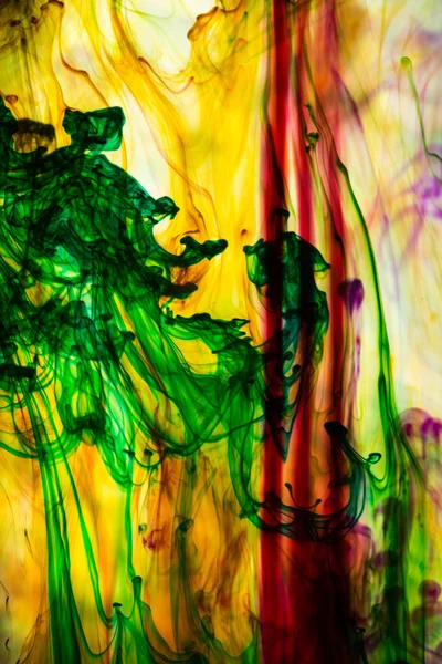 Acrylic colors and ink in water. Abstract background. — Stock Photo, Image