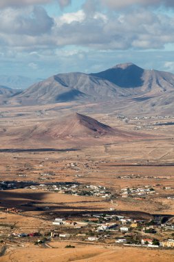 Yarın Velosa Pointview - muhteşem manzara adanın kuzey-Merkez bölgesinin benzersiz manzarası. Fuerteventura, Kanarya Adaları, İspanya