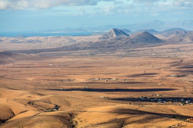 Yarın Velosa Pointview - muhteşem manzara adanın kuzey-Merkez bölgesinin benzersiz manzarası. Fuerteventura, Kanarya Adaları, İspanya