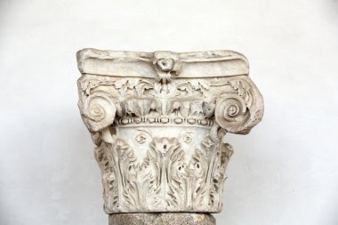  Roma, İtalya, Diocletian hamamları kalıntıları Antik Roma sütun