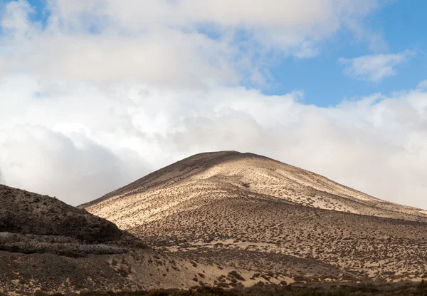 The desert landscape  Costa Calma on Fuerteventura.  Canary Island. Spain — Stock Photo, Image