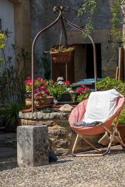 Lugar Romántico Para Relajarse Saint Genies Encantador Pueblo Entre Montignac — Foto de Stock