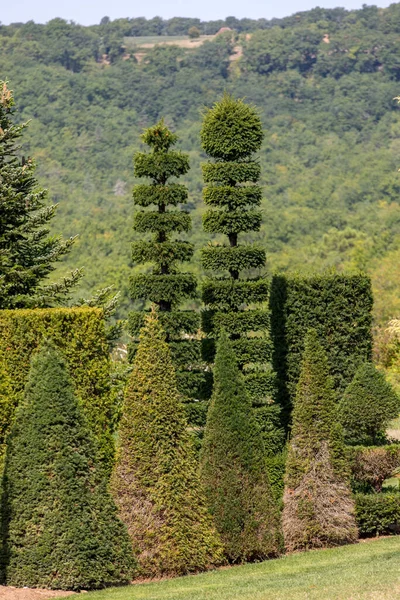 多尔顿城美丽的Jardins Manoir Eyrignac — 图库照片