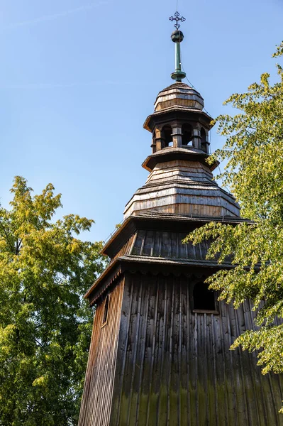 Wygiezlow Polen Augusti 2020 Det Historiska Klocktornet Trä Från 1778 — Stockfoto