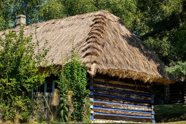 Wygiezlow Poland August 2020 Wooden Rural Cottage 19Th Century Heritage — Stock Photo, Image