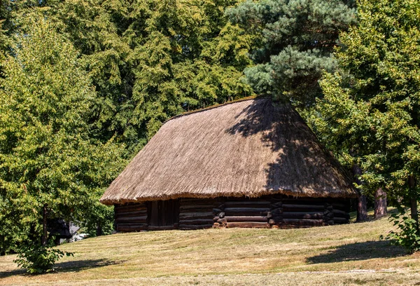 Wygiezlow Poland August 2020 Wooden Rural Cottage 19Th Century Heritage — Stock Photo, Image