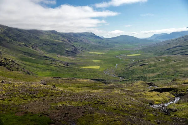 아이슬란드 지대에 이끼로 뒤덮인 — 스톡 사진