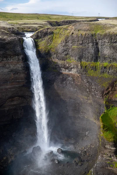 冰岛海佛斯瀑布的景观 — 图库照片