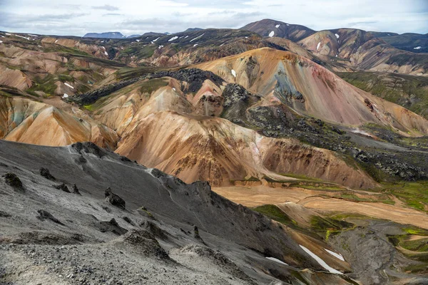 Fjallabak自然保护区的Landmannalaugar火山山 — 图库照片
