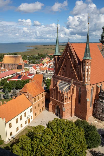 Vue Cathédrale Frombork Endroit Travaillait Copernic Pologne — Photo