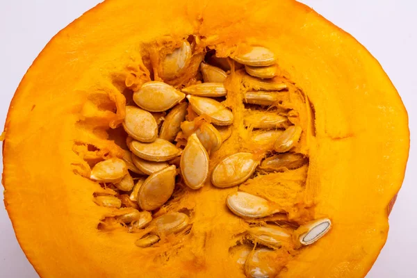 Calabaza Amarilla Vegetal Aislada Sobre Fondo Blanco —  Fotos de Stock