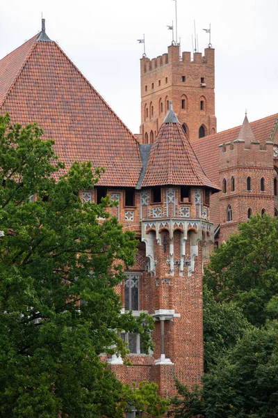 Castello Malbork Castello Marienburg Sede Del Gran Maestro Dei Cavalieri — Foto Stock