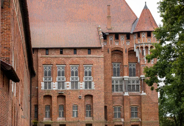 Schloss Marienburg Ehemals Marienburg Sitz Des Großmeisters Der Deutschen Ritter — Stockfoto