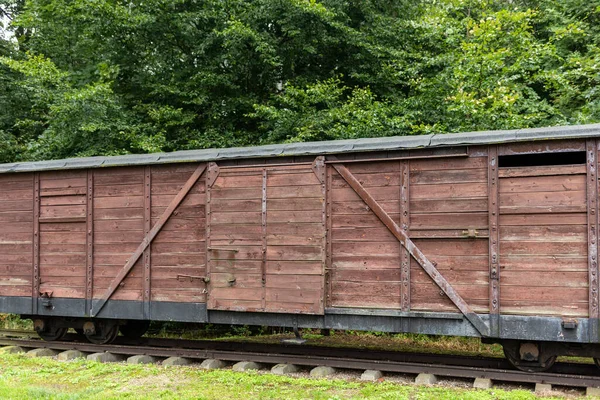 Sztutowo Polônia Setembro 2020 Vagões Ferrovia Bitola Estreita Para Antigo — Fotografia de Stock