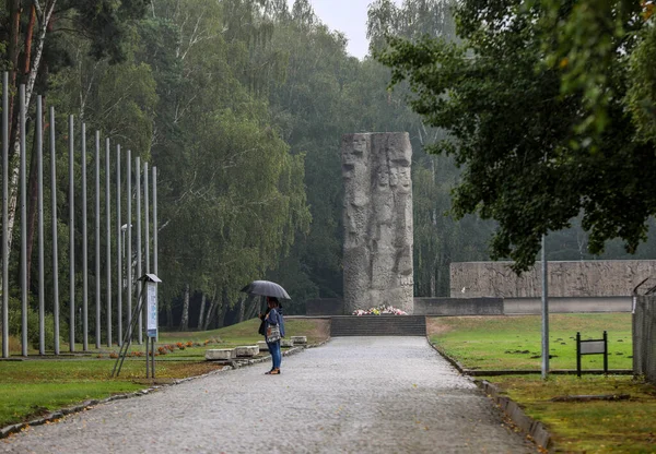 Sztutowo Polonia Septiembre 2020 Monumento Las Víctimas Antiguo Campo Concentración —  Fotos de Stock