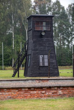 Sztutowo, Polonya - 5 Eylül 2020: Eski Nazi Almanya Toplama Kampı, Stutthof, Polonya