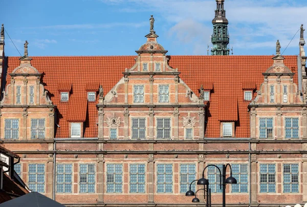 Gdansk Polonya Long Market Restore Edilen Gdask Soylularının Cepheleri — Stok fotoğraf