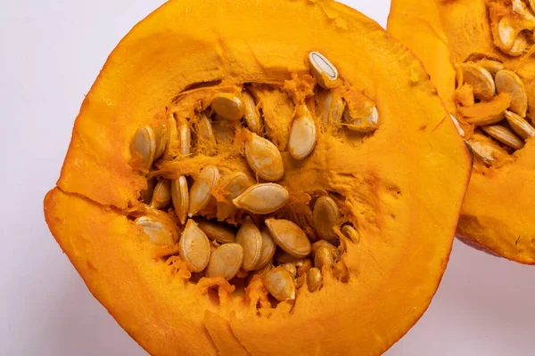 Calabaza Amarilla Vegetal Aislada Sobre Fondo Blanco —  Fotos de Stock