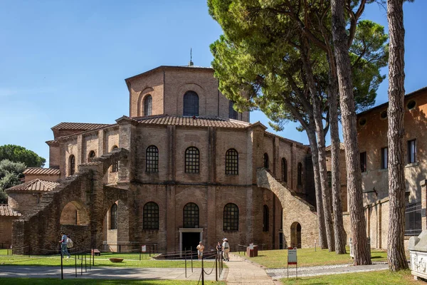 Ravenna Italië September 2019 Beroemde Basiliek Van San Vitale Een — Stockfoto