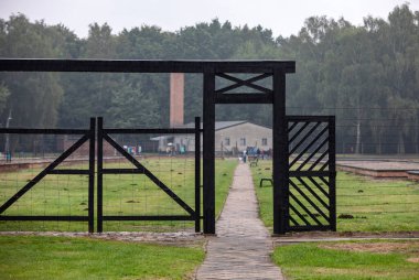 Sztutowo, Polonya - 5 Eylül 2020: Eski Nazi Almanya Toplama Kampı, Stutthof, Polonya