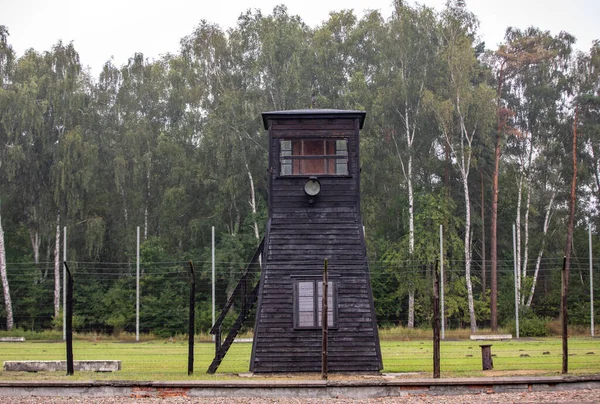 Sztutowo Polonia Septiembre 2020 Torre Guardia Madera Antiguo Campo Concentración —  Fotos de Stock