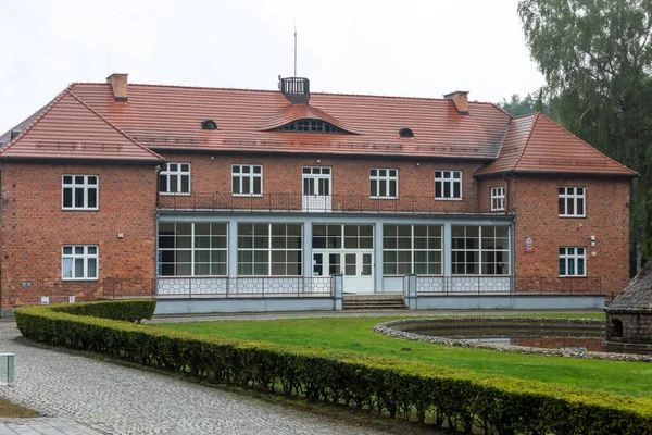 Sztutowo Polônia Setembro 2020 Edifício Administrativo Antigo Campo Concentração Alemanha — Fotografia de Stock