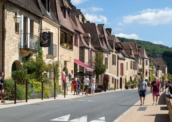 Roque Gageac Dordogne Fransa Eylül 2018 Dordogne Nehri Üzerindeki Roque — Stok fotoğraf