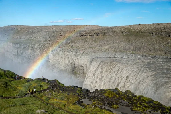 Dettifoss Cachoeira Mais Poderosa Islândia Ele Está Localizado Parque Nacional — Fotografia de Stock