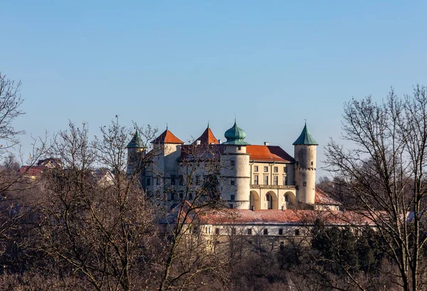 Velho Castelo Medieval Nowy Wisnicz Polónia — Fotografia de Stock