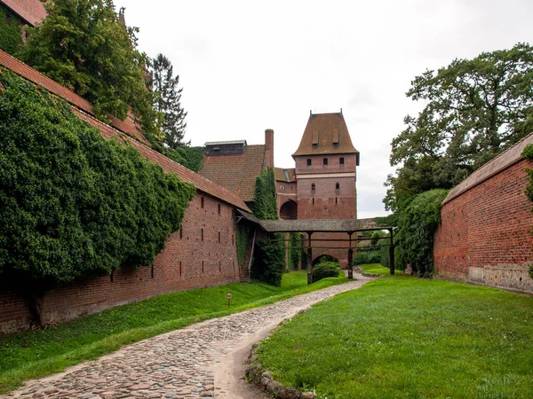 Castelo Malbork Antigo Castelo Marienburg Sede Grão Mestre Dos Cavaleiros — Fotografia de Stock