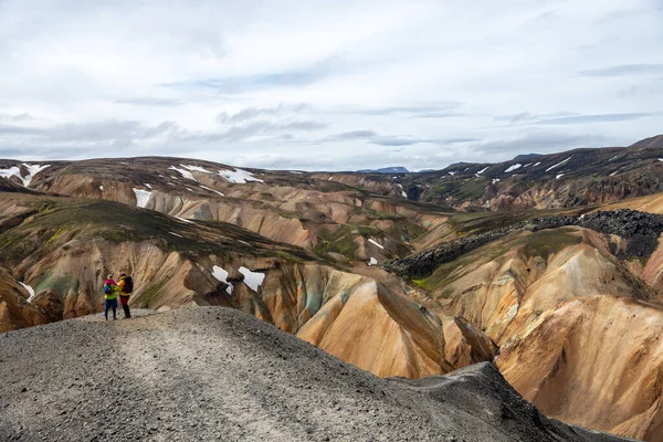 Fjallabak自然保护区的Landmannalaugar火山山 — 图库照片