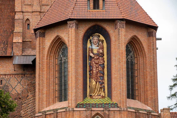 Malbork Şatosu Eski Adıyla Marienburg Şatosu Töton Şövalyeleri Büyük Ustası — Stok fotoğraf