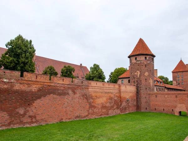 Malbork城堡 前Marienburg城堡 条顿骑士团大师的所在地 波兰Malbork — 图库照片