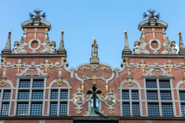 Gdansk, Pomorskie, Polonya 'da Büyük Cephanelik Cephesi 