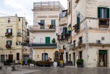 Gravina, Puglia, İtalya - 19 Eylül 2019: Puglia 'da bir Gravina' nın tarihi merkezi. Güney İtalya 'da büyüleyici bir kasaba.. 