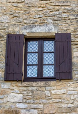 Perigord Noir, Fransa 'da antik evleri olan tipik bir Fransız kasabası.